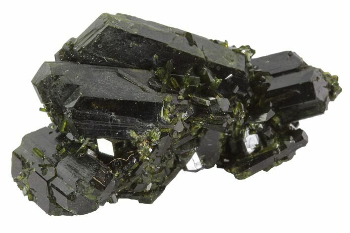 Lustrous Epidote Crystal Cluster - Pakistan #91979